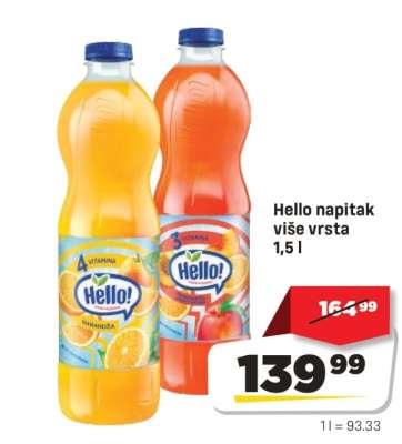 Hello napitak više vrsta 1,5 l