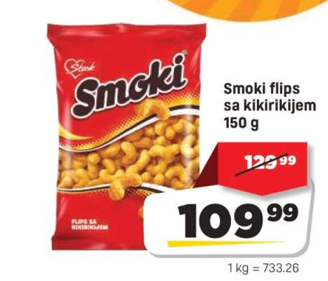 Smoki flips sa kikirikijem 150 g