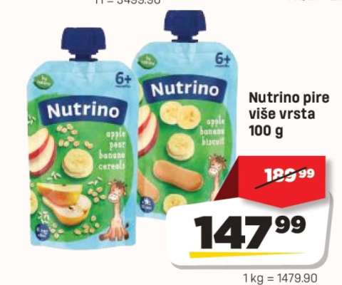 Nutrino pire više vrsta 100 g