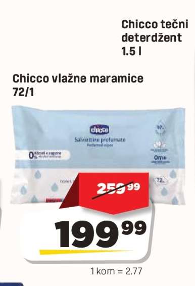 Chicco vlažne maramice 72/1