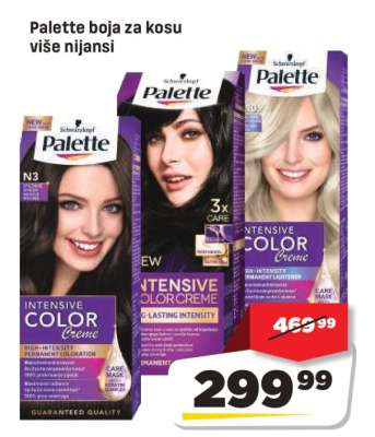 Palette boja za kosu