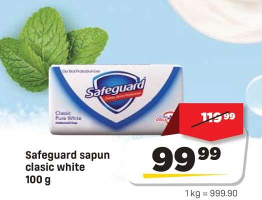 Safeguard sapun clasic white 100 g
