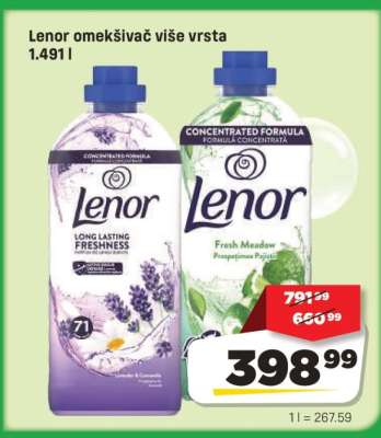 Lenor omekšivač više vrsta