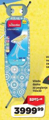 Vileda daska za peglanje 110x30
