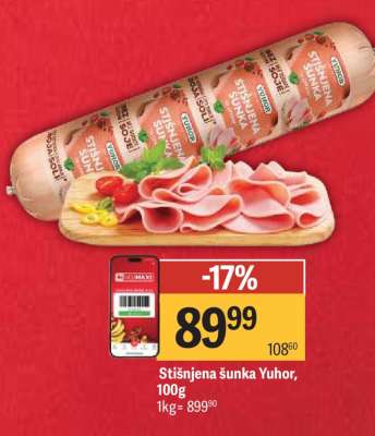 Stišnjena šunka Yuhor 100g