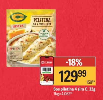 Sos piletina 4 sira C , 32g