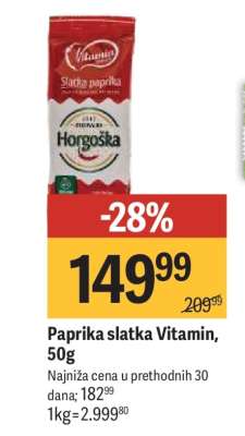 Paprika slatka Vitamin, 50g