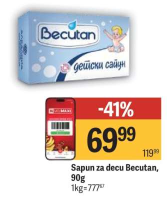 Sapun za decu Becutan 90g