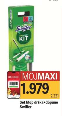 Set Mop drška+dopune Swiffer