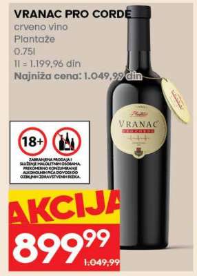 VRANAC PRO CORDE