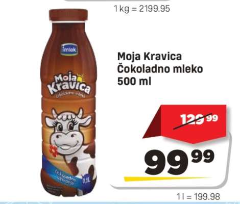 Moja Kravica čokoladno mleko 500 ml