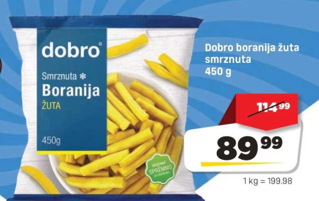 Dobro boranija žuta smrznuta 450 g