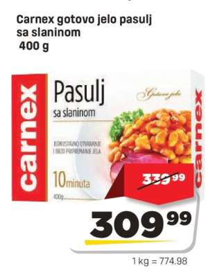 Carnex gotovo jelo pasulj sa slaninom 400 g
