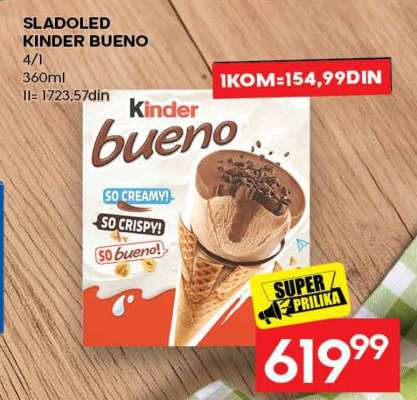 SLADOLED KINDER BUENO