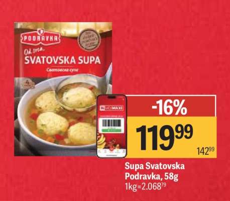 Supa Svatovska Podravka , 58g