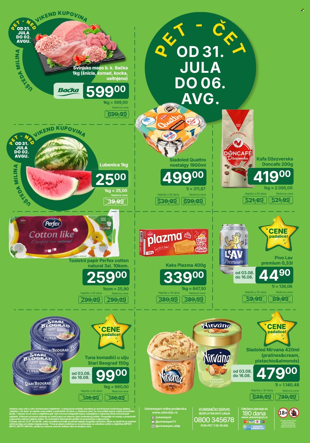 Univerexport katalog - 31.07.2026 - 06.08.2026. Stranica 1
