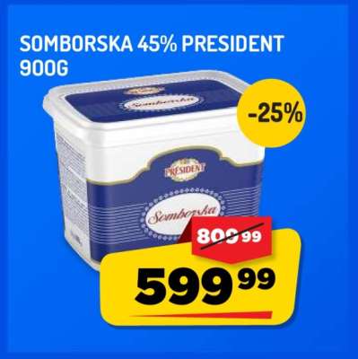 Somborska 45% President 900g