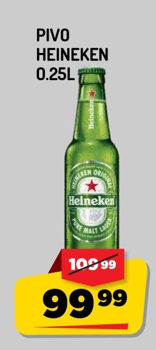 Pivo Heineken 0,25l