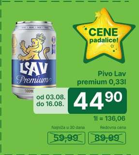 Pivo Lav premium 0,33l