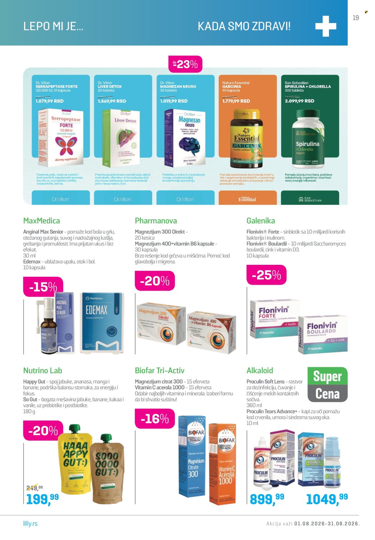 Lilly Drogerie katalog - 01.08.2026 - 31.08.2026. Stranica 19