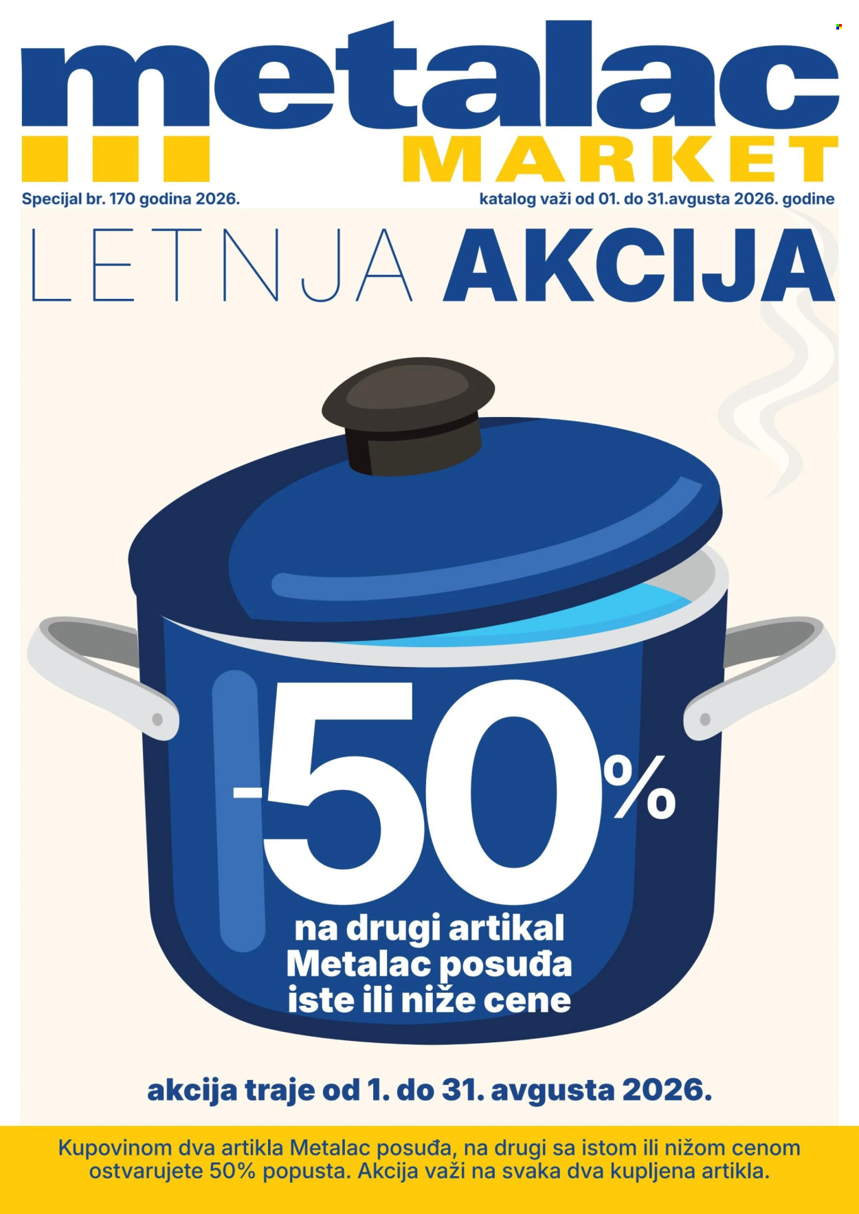 Metalac Market katalog - 01.08.2026 - 31.08.2026. Stranica 1