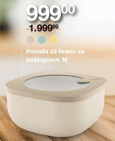 Posuda za hranu sa poklopcem M
