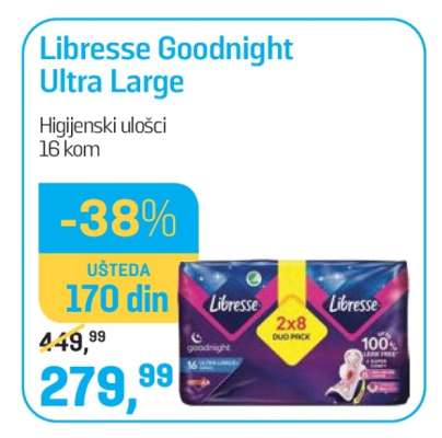 Libresse Goodnight Ultra Large