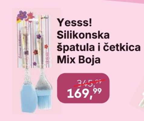 Yesss! Silikonska špatula i četkica