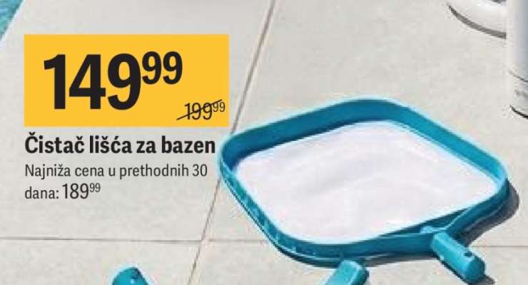 Čistač lišća za bazen