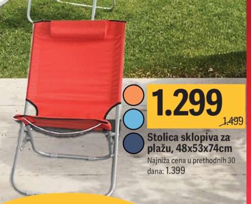 Stolica sklopiva za plažu