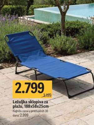 Ležaljka sklopiva za plažu