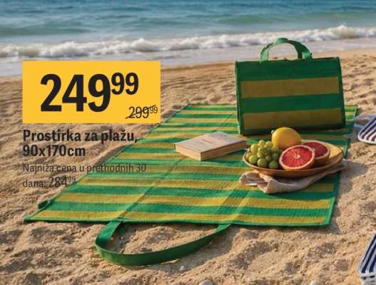 Prostirka za plažu, 90x170cm