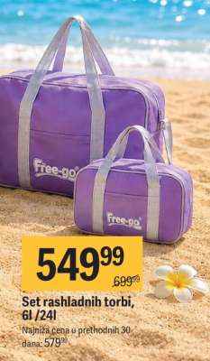 Set rashladnih torbi, 6l/24l
