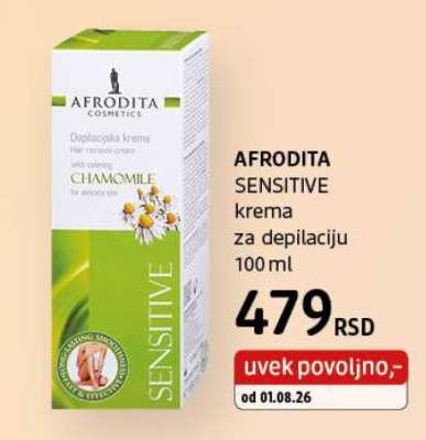AFRODITA SENSITIVE krema za depilaciju
