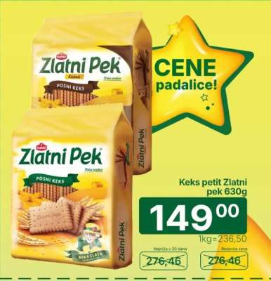 Keks petit Zlatni pek 630g