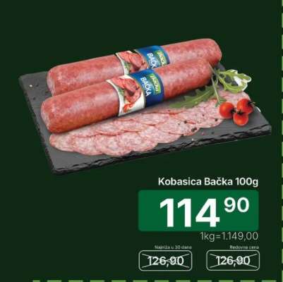 Kobasica bačka 100g