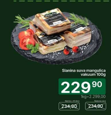 Slanina suva mangulica vakuum 100g
