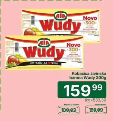 Kobasica Živinska Barena Wudy 300g