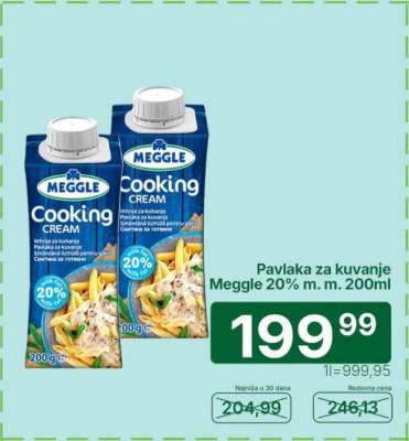 Pavlaka za kuvanje Meggle 20% m.m. 200ml