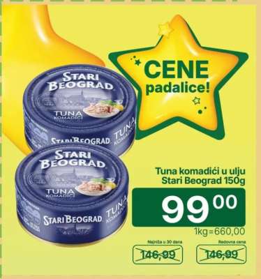 Tuna komadići u ulju Stari Beograd 150g