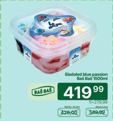 Sladoled blue passion