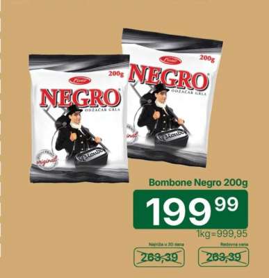 Bombone Negro 200g
