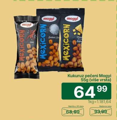 Kukuruz pečeni Mogyi 55g (više vrsta)