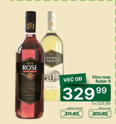Vino rose Rubin 1l