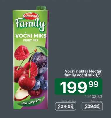 Voćni nektar Nectar family voćni mix 1,5l