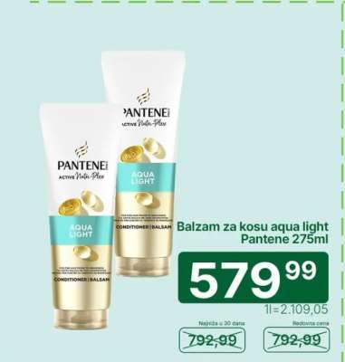 Balzam za kosu Aqua light Pantene 275ml