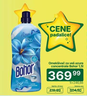 Omekšivač za veš azure concentrate Bohor 1,5l