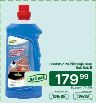 Sredstvo za čišćenje blue Baš Baš 1l
