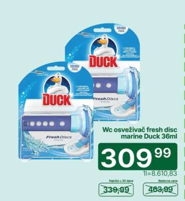 WC osvěživač fresh disc marine Duck 36ml