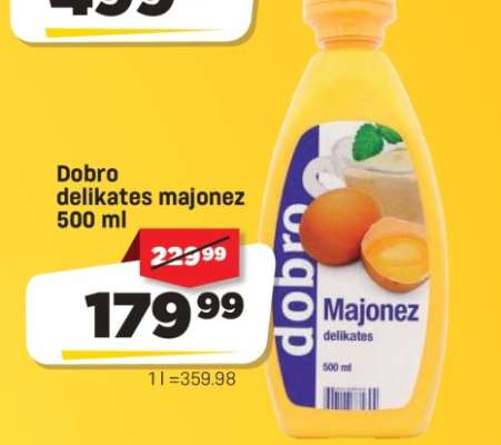 Dobro delikates majonéz 500 ml